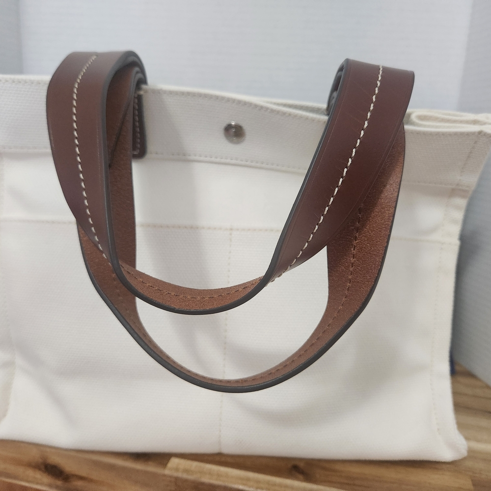 Dooney & Bourke Cream and Brown Tote